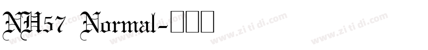 NH57 Normal字体转换